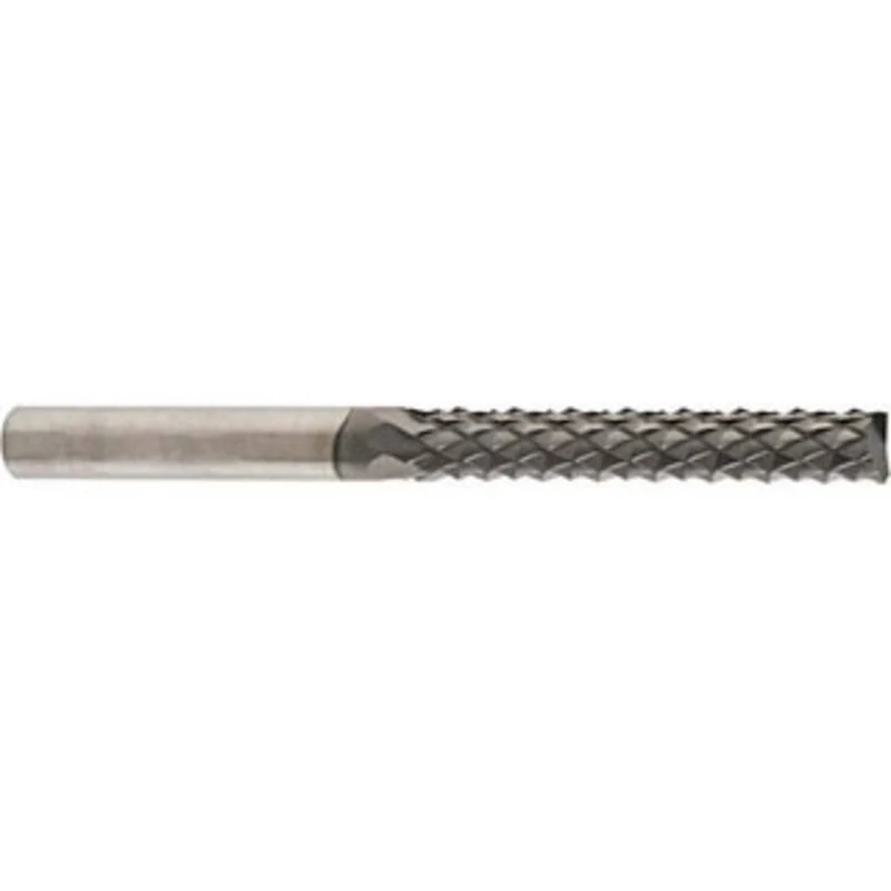 Niagara Cutter 1/4 Diam, 1-3/8 LOC, 1/4 Shank Diam, End Mill-End Diamond-Pattern Router Bit Solid Carbide, Finish, 3 ...
